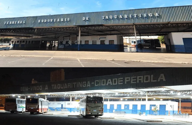 Obras paradas deixam rodoviária de Taquaritinga à mercê do abandono e ameaçam transformá-la em símbolo do descaso com o dinheiro público