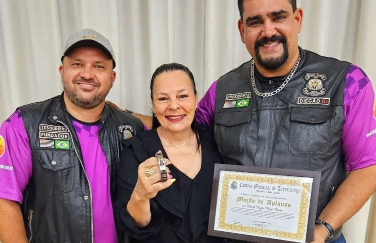 Câmara Municipal entrega Moção de Aplausos ao Black Eagle Moto Clube