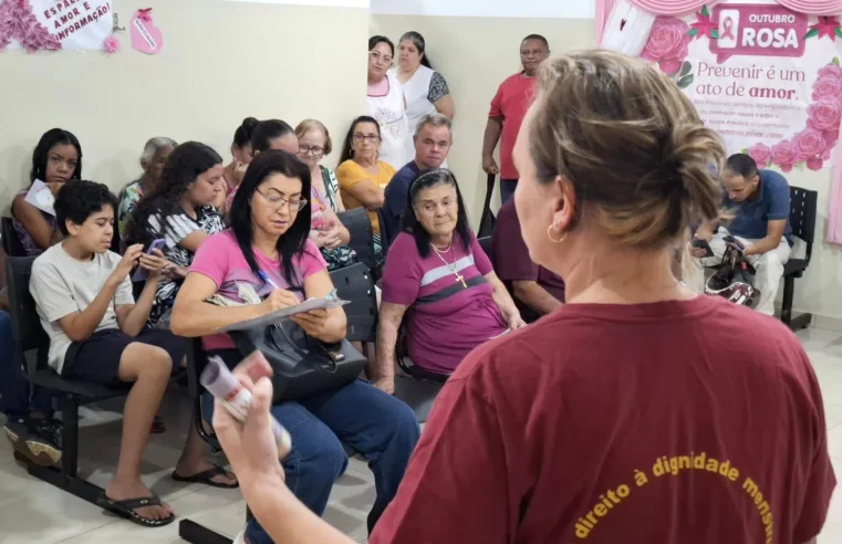 Conscientização e dignidade menstrual marcam encerramento do Outubro Rosa na USF Ítalo Curti