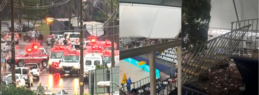 
  Tragédia em Ribeirão Preto: cobertura de arquibancada desaba e deixa pelo menos10 feridos em torneio internacional