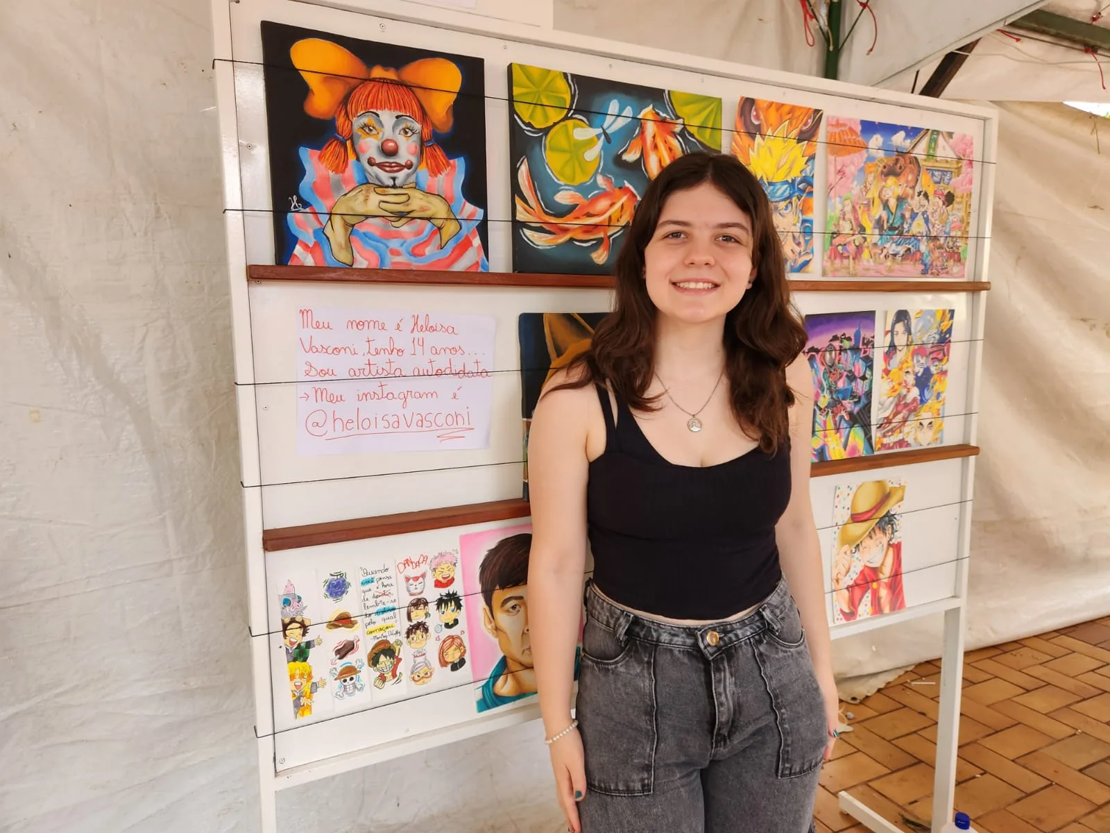 
  Talento precoce brilha na 1ª Feira Cultural de Taquaritinga: Heloisa encanta com seus desenhos