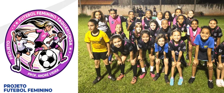 Projeto Futebol Feminino, em parceria com a OAB Taquaritinga, promove treino e celebra o Dia das Crianças