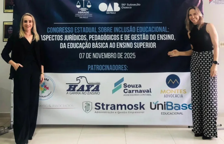Taquaritinguenses representam a cidade em congresso estadual sobre inclusão educacional em Osasco