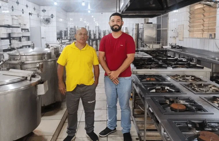 Gabriel Belarmino e Baixinho do Posto aprovam trabalho da Cozinha Piloto em vistoria oficial