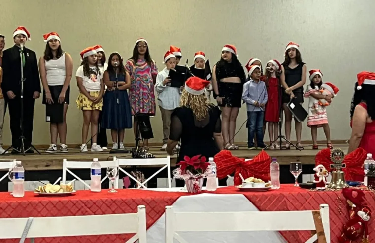 Rotary Club de Taquaritinga realiza Festiva de Natal com coral infantil e posse de novos sócios