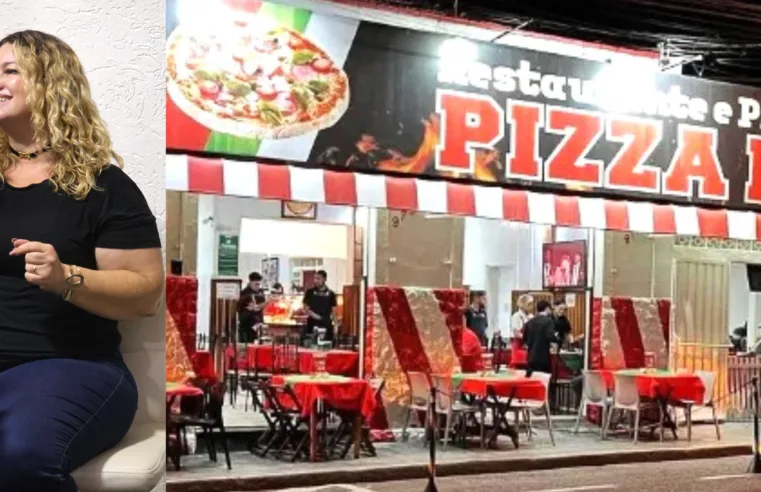 Marcela Oliveira transforma Pizza Kid em palco de festa
