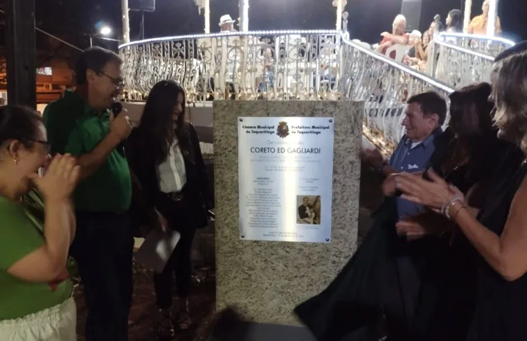 Coreto da Praça Dr. Horácio Ramalho ganha nome de Ed Gagliardi em noite de samba e memória