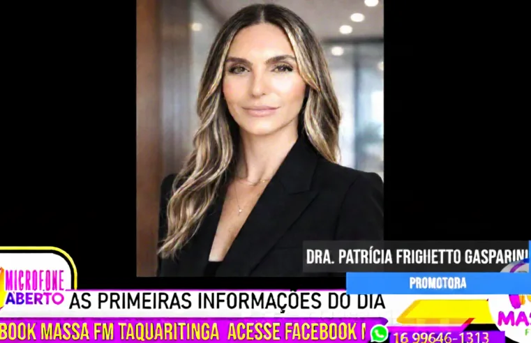 Em entrevista ao programa Microfone Aberto, promotora detalha ação que suspendeu contrato público em Taquaritinga