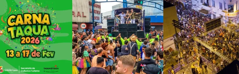 Carnaval 2026 em Taquaritinga terá programação diversificada para todas as idades