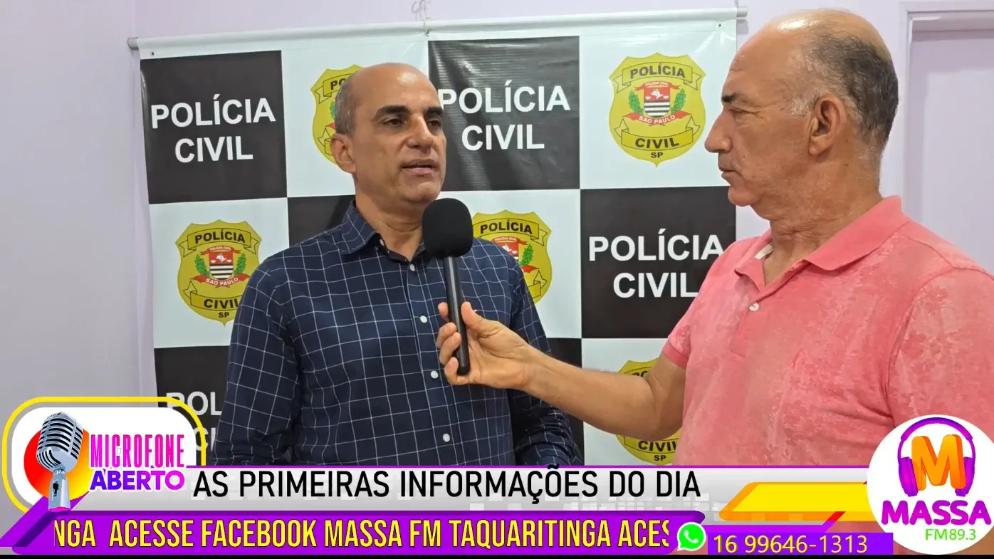 
  Queda nos roubos e atenção aos golpes marcam balanço da criminalidade, segundo delegado em entrevista ao programa Microfone Aberto