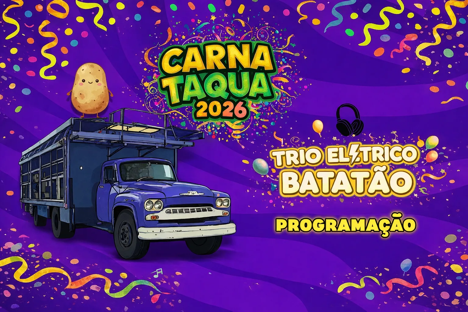 
  Batatão 2026 promete cinco noites de muita alegria, música e tradição