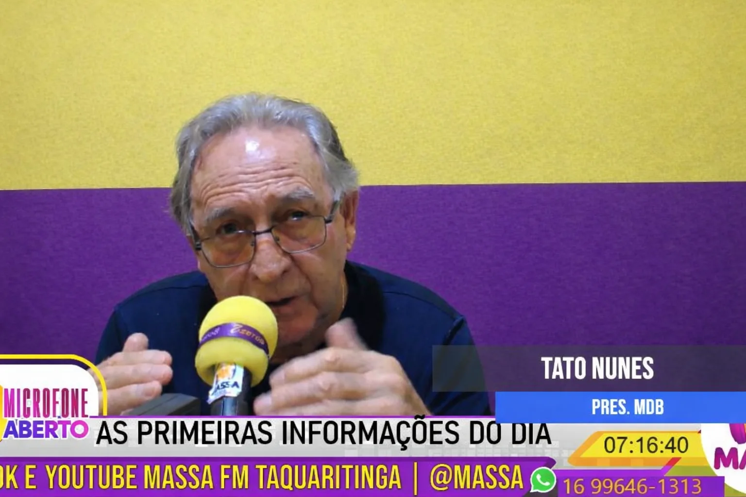 
  “A cidade é mais importante que vaidades”, diz Tato Nunes ao comentar crise política