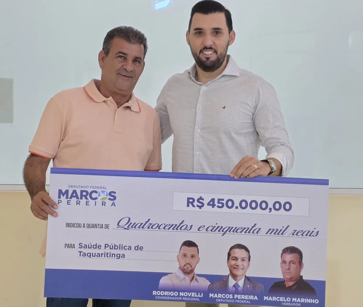 
  Vereador Marcelo Marinho garante recursos para a saúde e articula emenda de R$ 400 mil junto ao deputado Marcos Pereira
