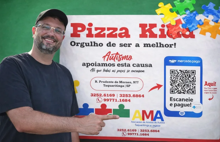 Pizza Kid promove campanha solidária no “Abril Azul” em apoio à AMA