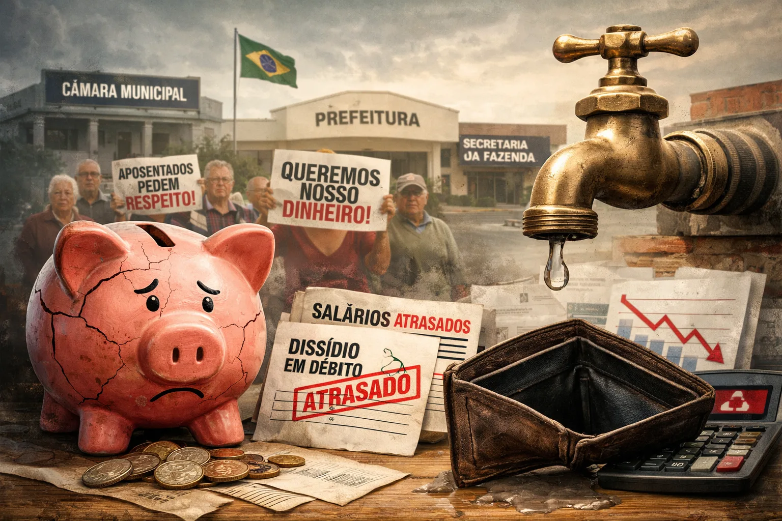 
  O grito dos aposentados e a realidade do cofre