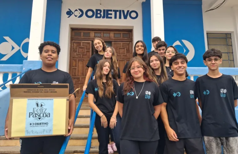 Grêmio Estudantil do Objetivo transforma Páscoa em gesto de solidariedade e aprendizado