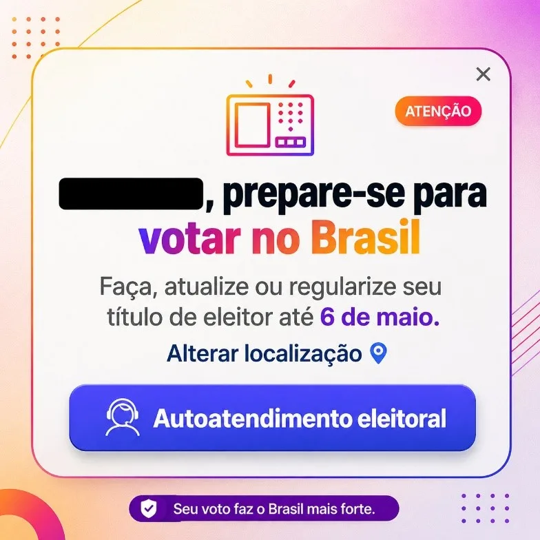 Um aviso, dois espelhos
