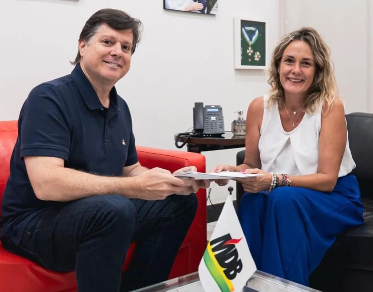 
  Lívia Zuppani busca novos investimentos em reunião com Baleia Rossi