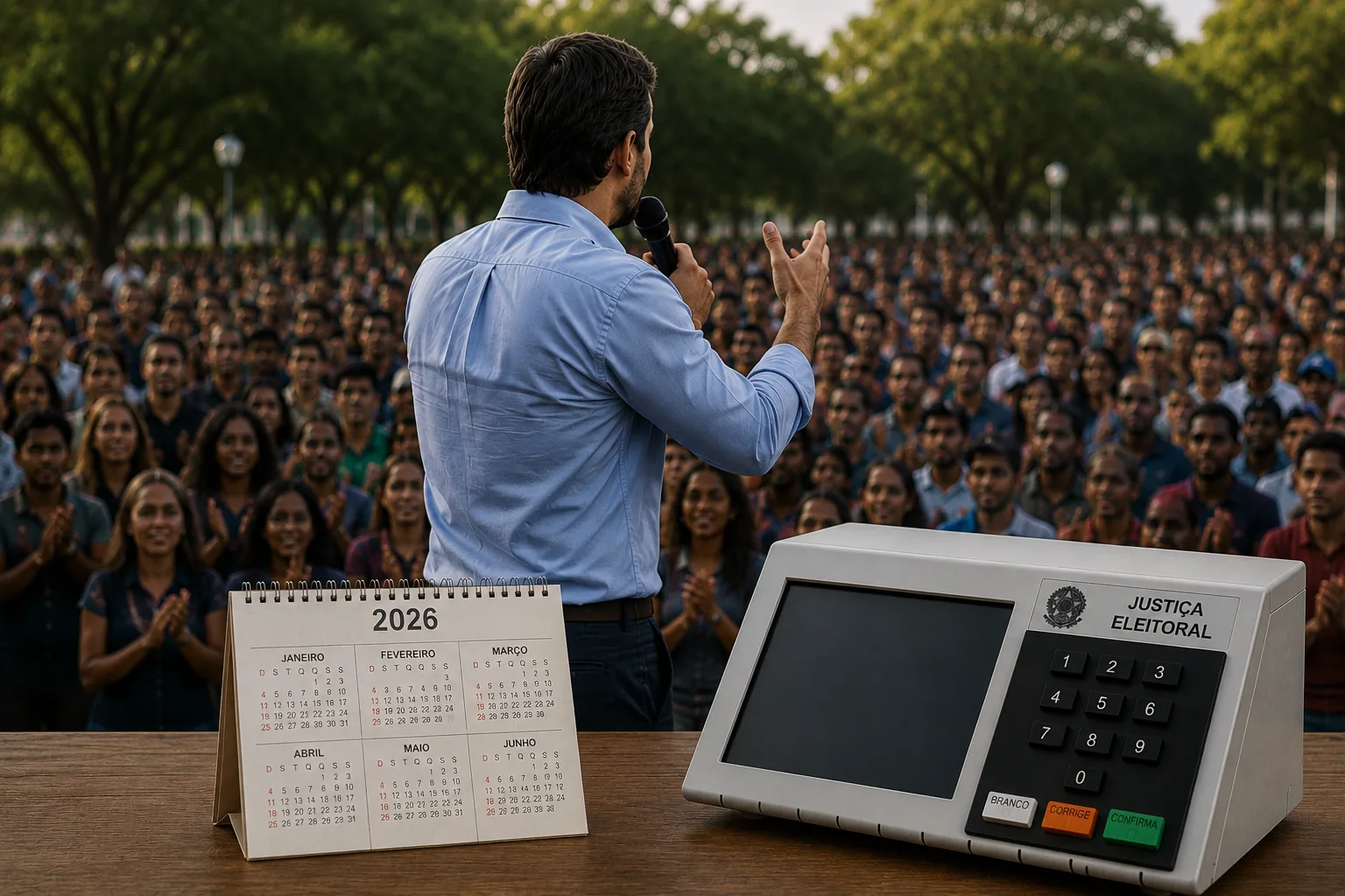 
  Com redes sociais e eventos públicos, pré-campanhas eleitorais se antecipam cada vez mais no Brasil