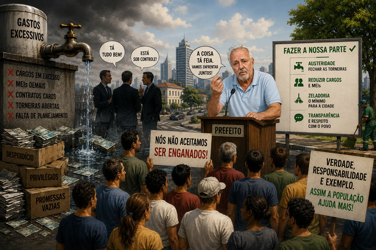 
  Franqueza e austeridade: o mínimo que a população espera