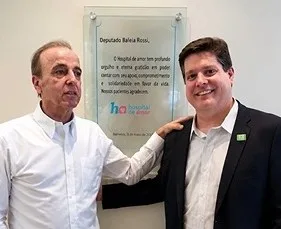 Baleia Rossi reforça apoio ao Hospital de Amor e destaca importância da participação política na saúde