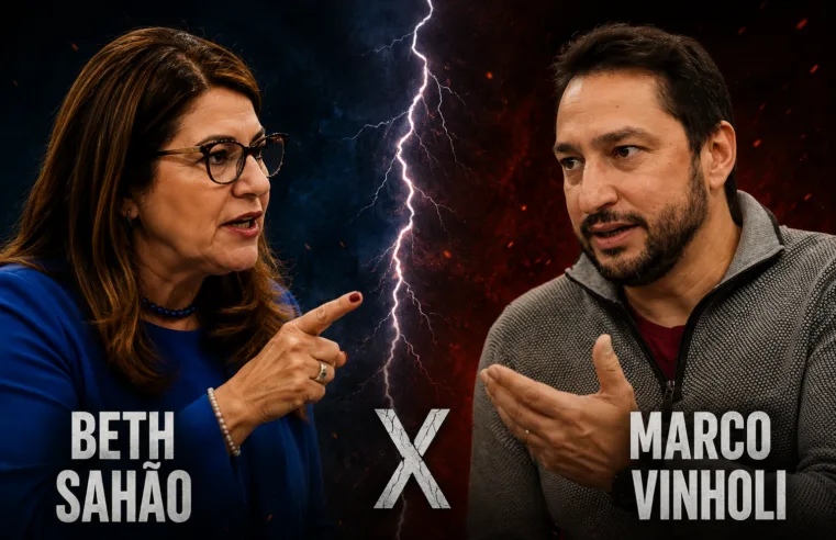 Beth Sahão e Marco Vinholi trocam acusações em vídeos que repercutem nas redes sociais