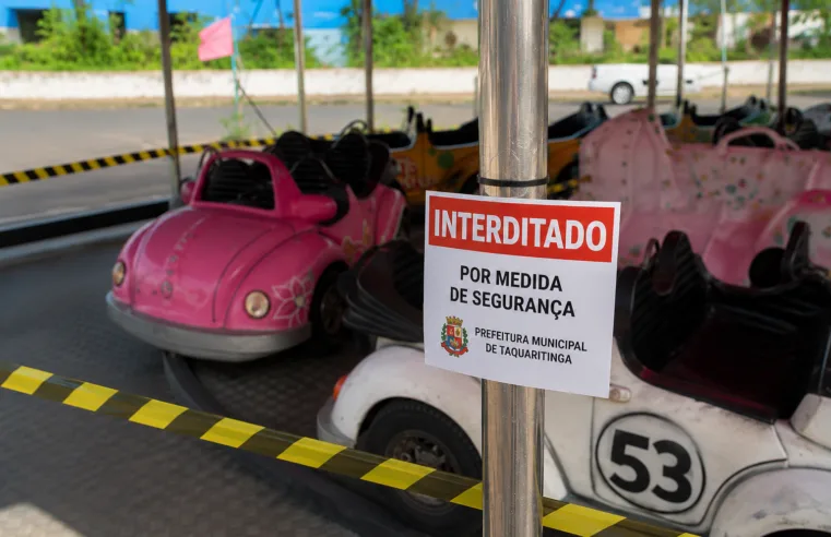 Choque em brinquedo leva Prefeitura a interditar parque de diversões em Taquaritinga