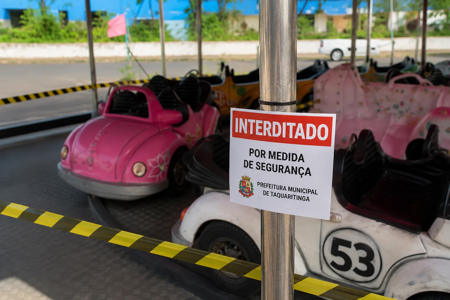 
  Choque em brinquedo leva Prefeitura a interditar parque de diversões em Taquaritinga