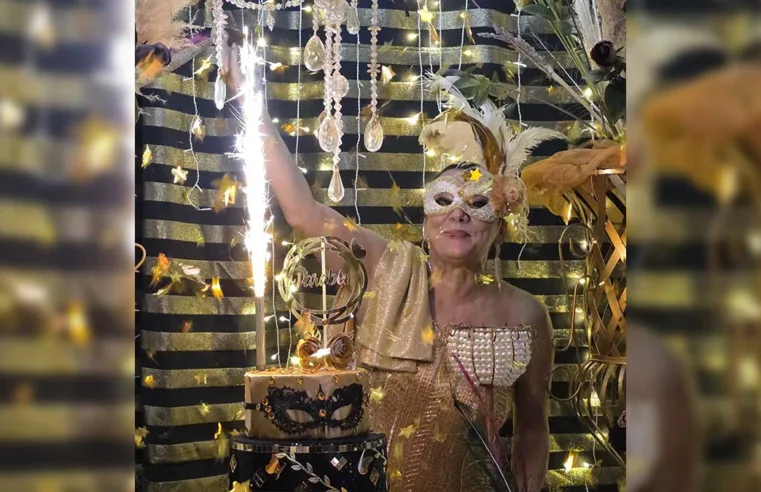 Noite de Máscaras marca a celebração do aniversário de Roseli Mantovani