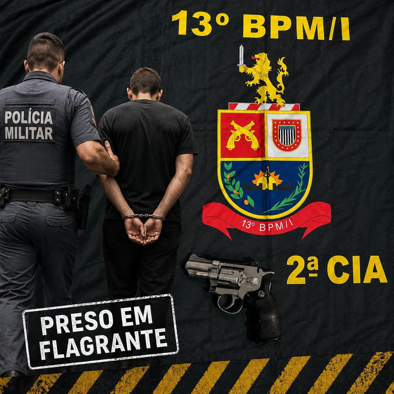 
  Filho é preso após ameaçar a própria mãe com simulacro de arma
