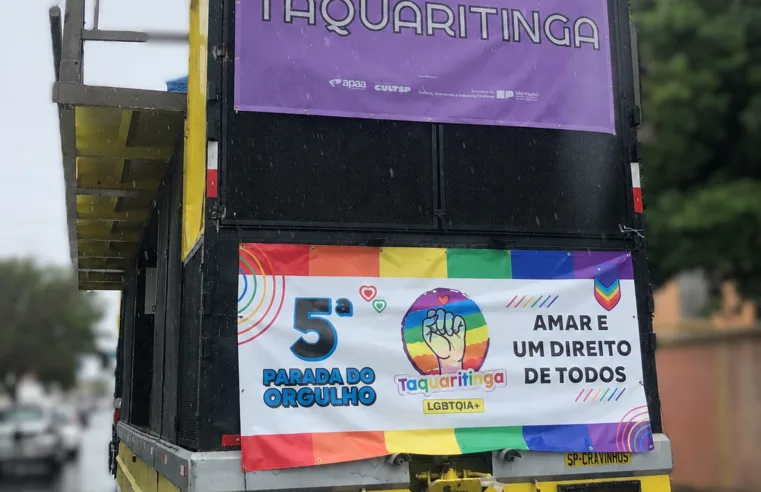 Neste domingo, dia 12 de julho, tem Parada Gay em Taquaritinga