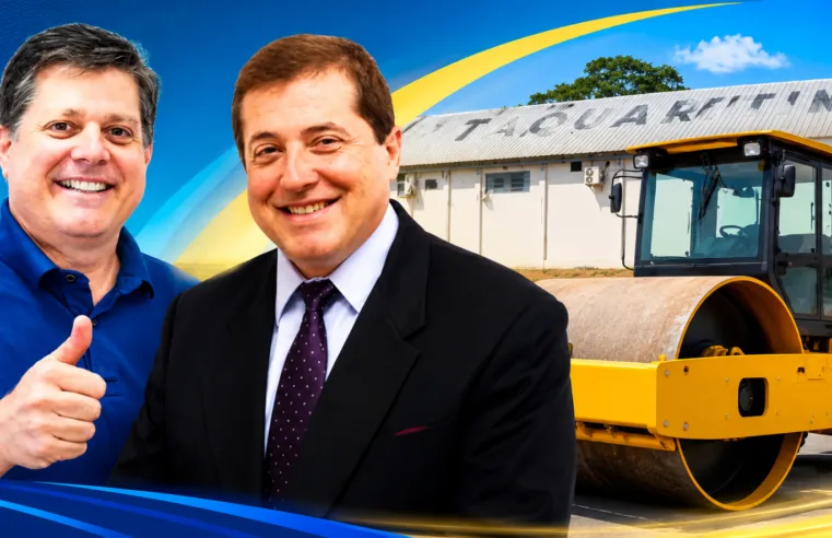 Taquaritinga recebe rolo compactador em ação articulada por Baleia Rossi e Jorge Caruso