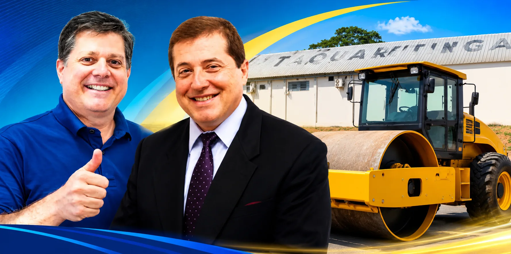 
  Taquaritinga recebe rolo compactador em ação articulada por Baleia Rossi e Jorge Caruso