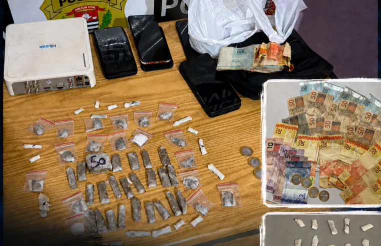 Operação conjunta apreende drogas e dinheiro no Jardim do Bosque