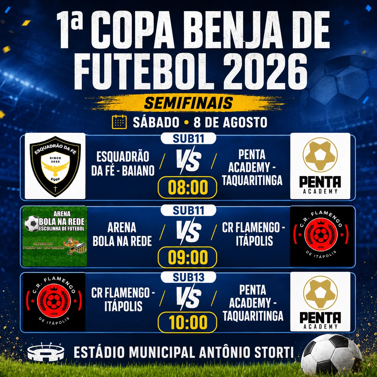 
  Última rodada das semifinais define finalistas da Copa Benja