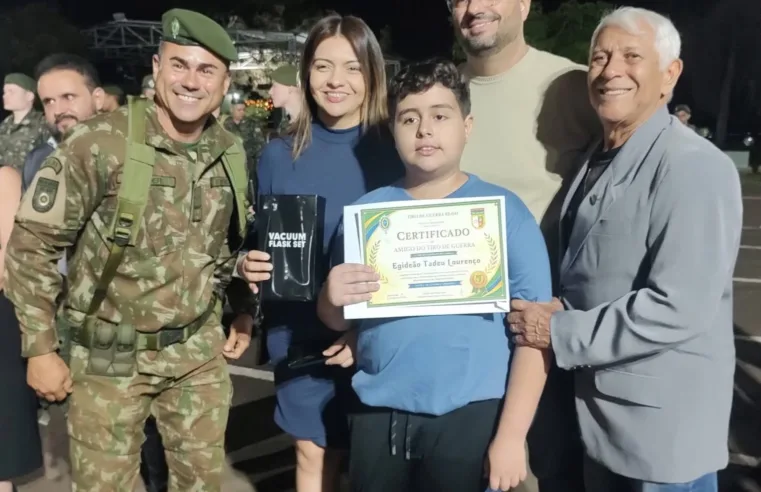 Egideão Lourenço é homenageado em comemoração ao Dia do Soldado