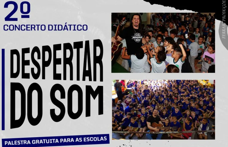“Despertar do Som” leva música e conhecimento a alunos da rede pública