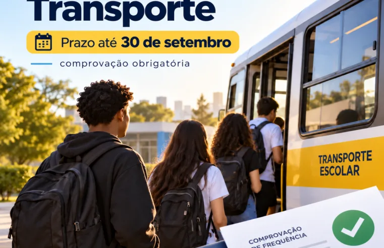 Prefeitura exige comprovação de frequência para manter Bolsa-Auxílio Transporte até dia 30