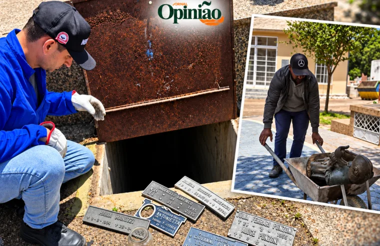 Objetos furtados são encontrados dentro de jazigo no Cemitério de Taquaritinga
